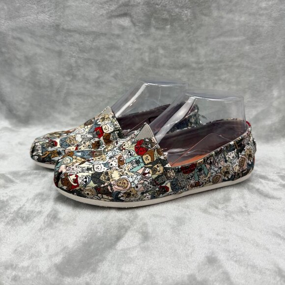 Bobs for Dogs From Skechers Women's Size 6.5 Dog and Cat Print  Slip-On Shoes - Picture 1 of 10
